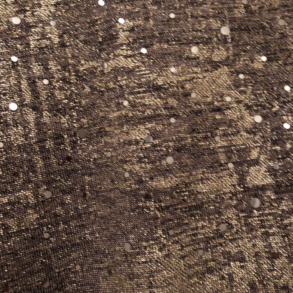 JM Collection Gold Shimmer top - Picture 2 of 8